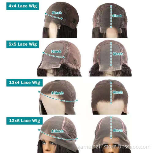 High Quality Raw Cambodian Hair Swiss Lace Wig For Black Women 100% Brazilian Virgin Cuticle Aligned Lace Front Human Hair Wig